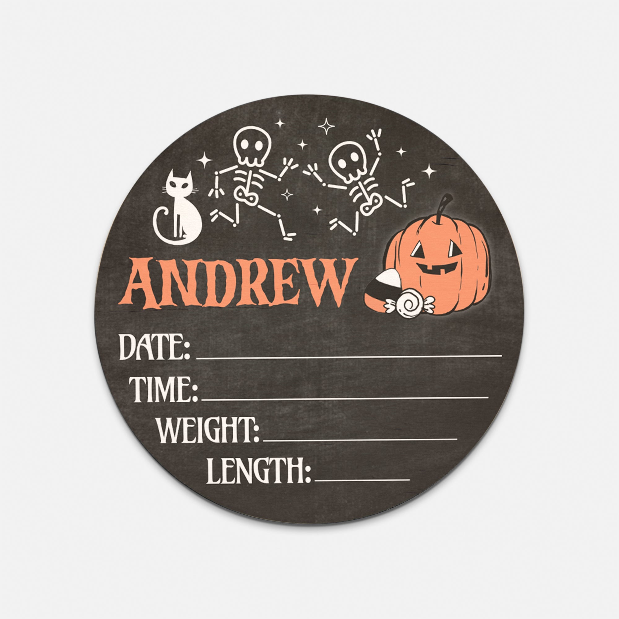 Personalized Wood Sign in Bony Boo