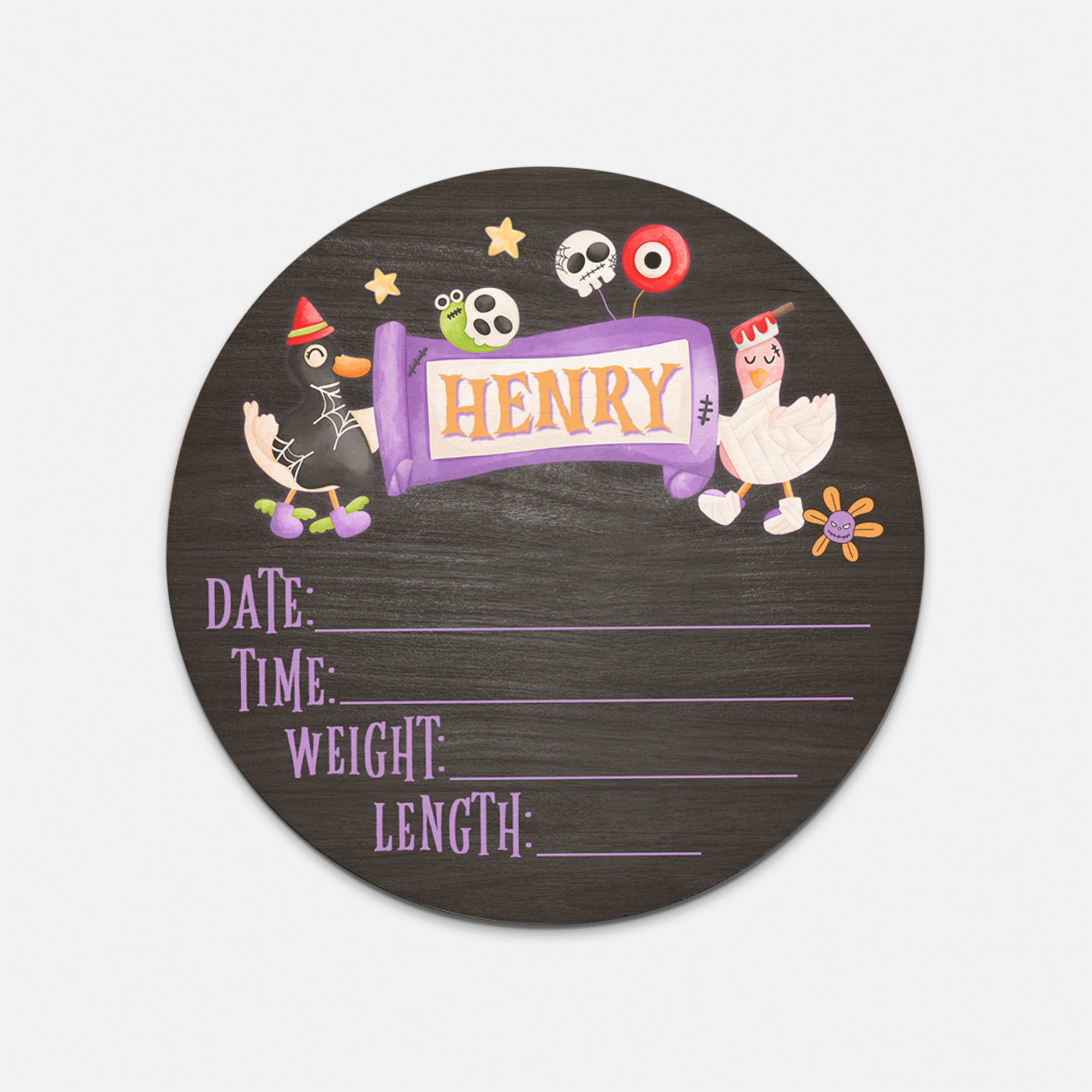 Personalized Wood Sign in Goose in Booland