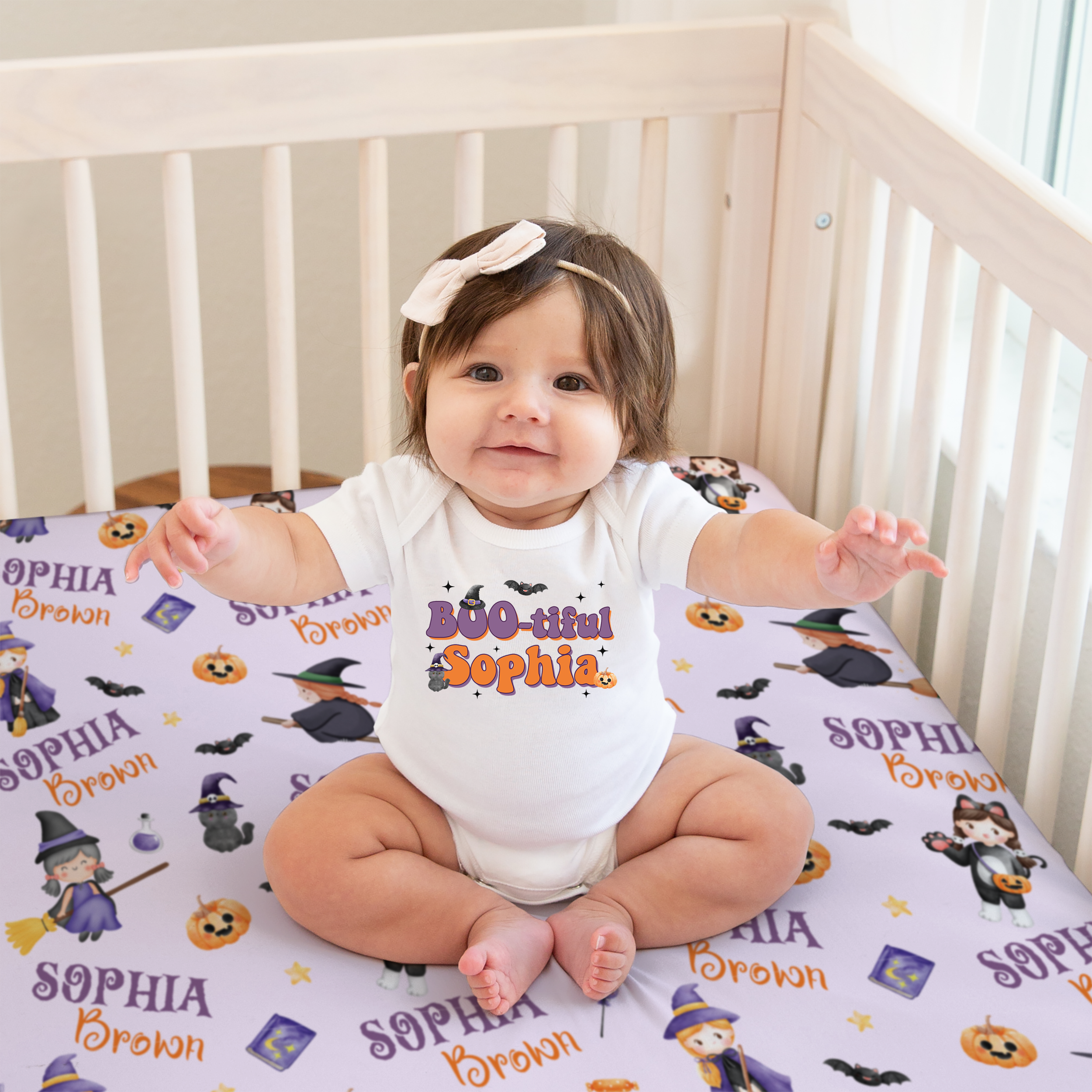 Personalized Graphic Bodysuit in Dress-up Babe