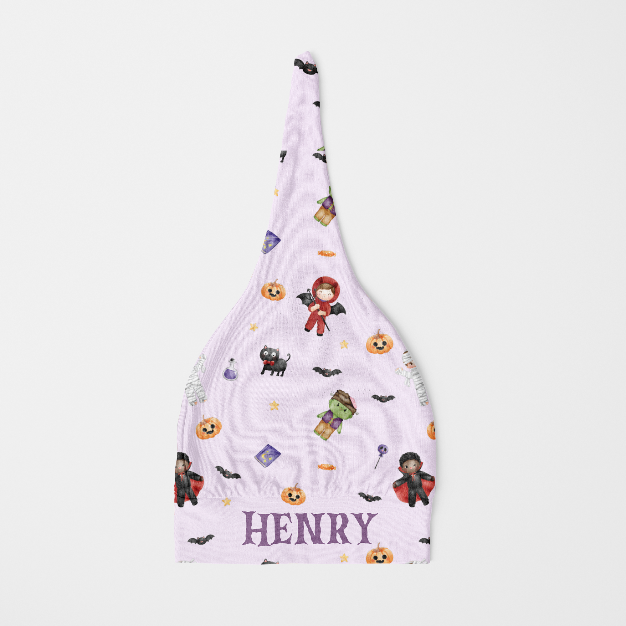 Personalized Knotted Hat in Dress-up Babe