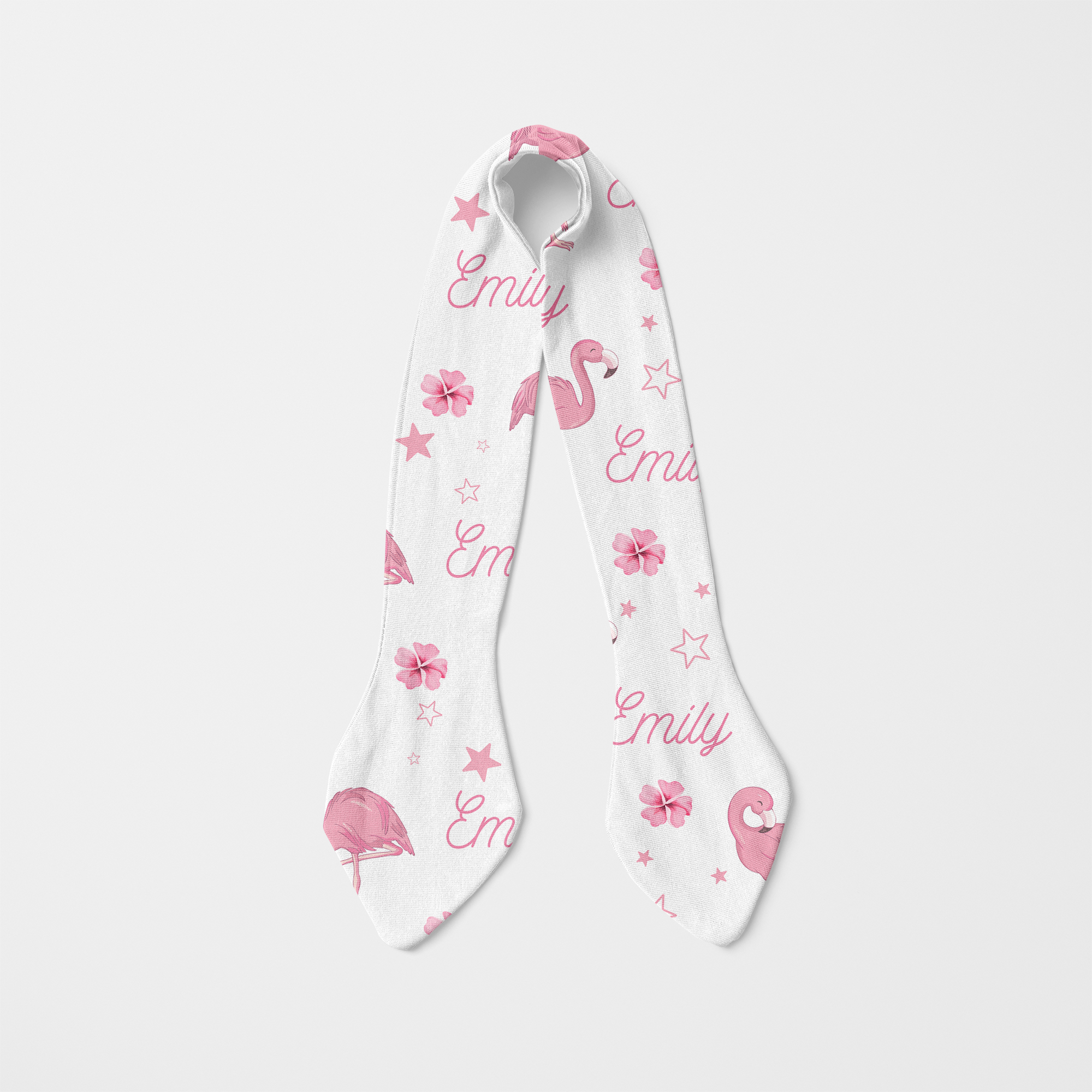 Personalized Knotted Headband in Flamingo