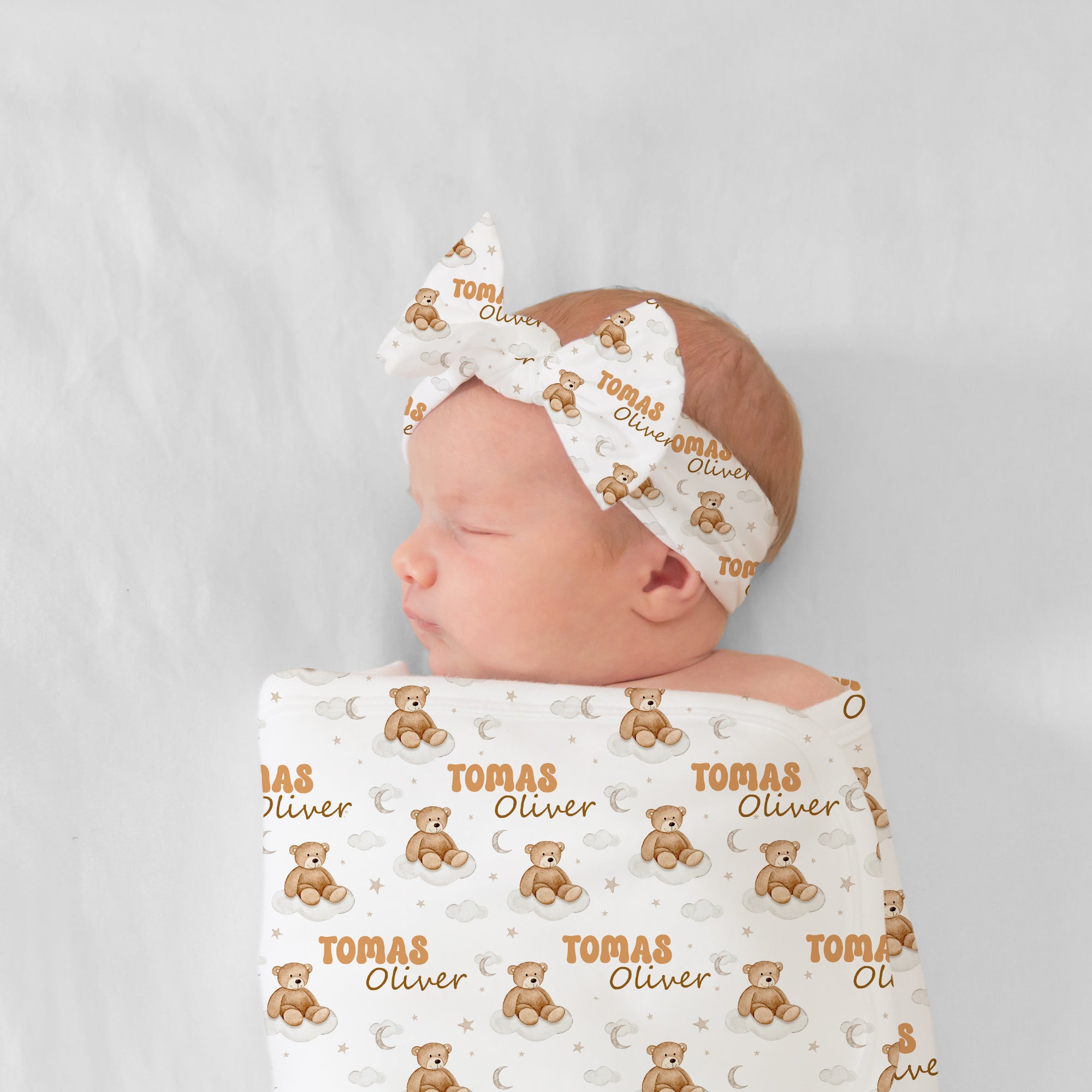 Personalized Blanket in Teddy Bear