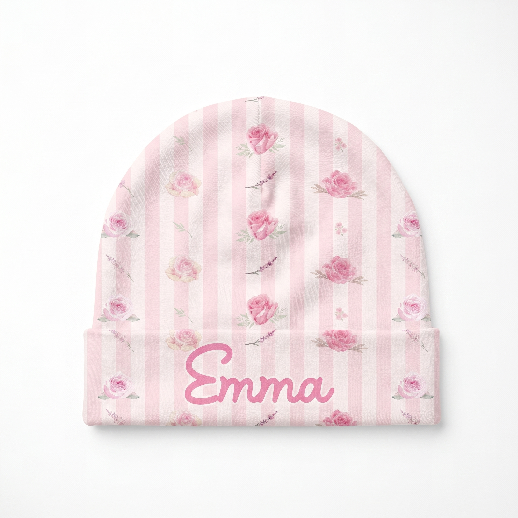Personalized Beanie in Rosy
