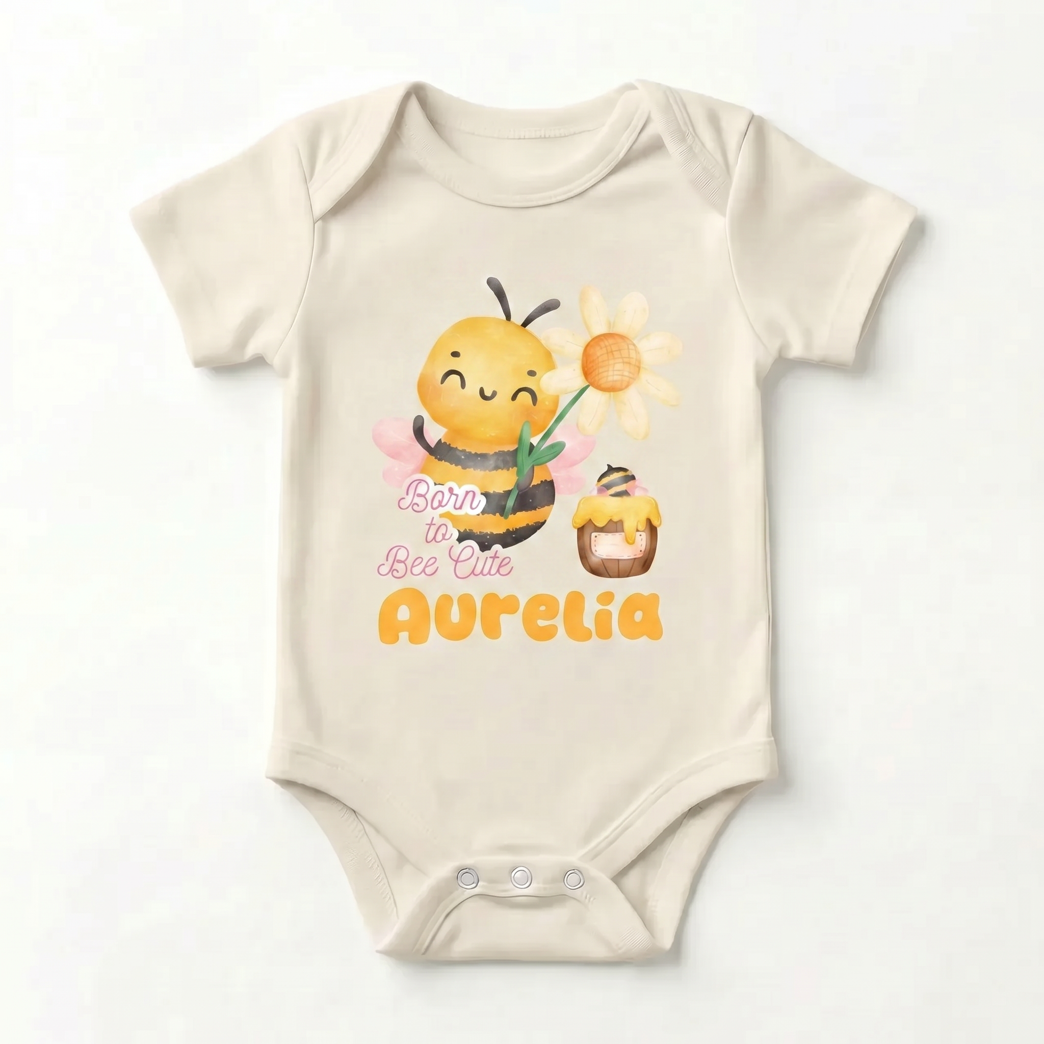 Bee Cute Personalized Graphic Bodysuit