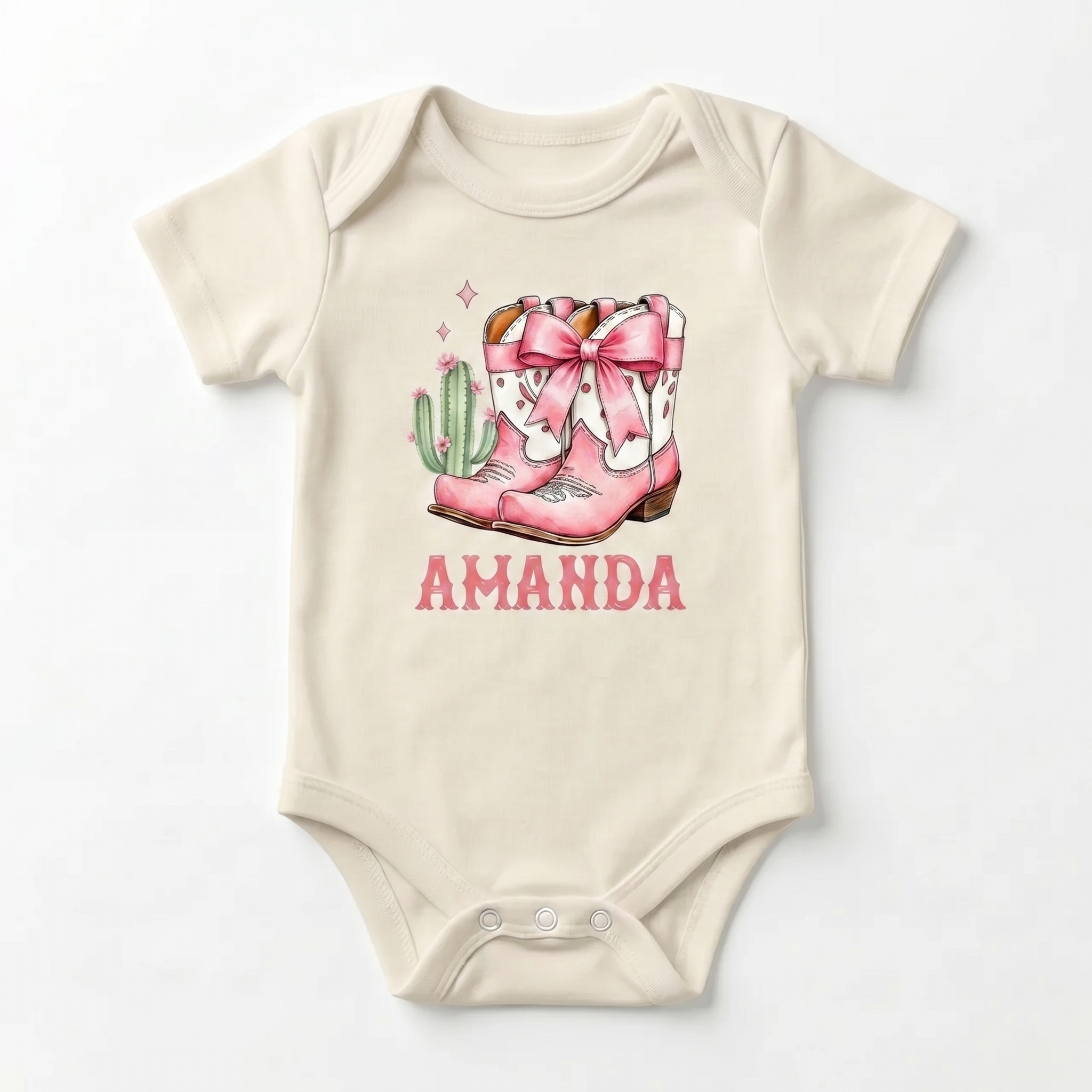 Personalized Graphic Bodysuit in Western Girl