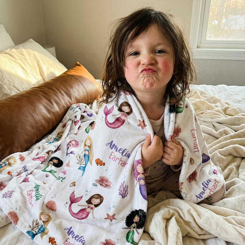 Trenta Swann · Personalized Blanket in Little Mermaid