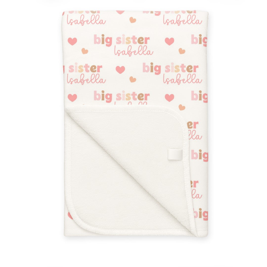Personalized Blanket in Big Sister
