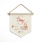 Personalized Shield Pennants in Coquette Bow