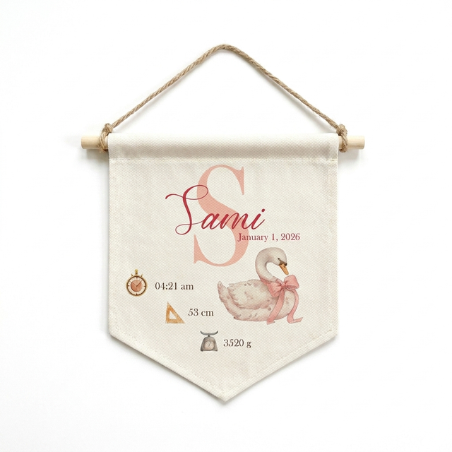 Personalized Shield Pennants in Coquette Bow