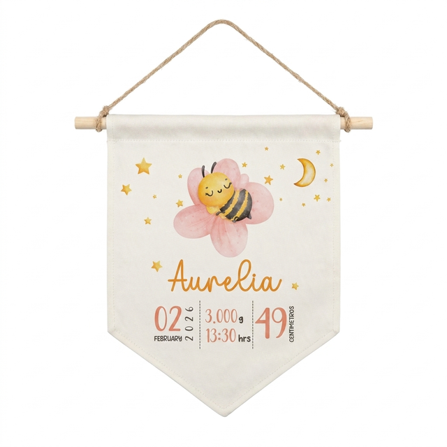 Personalized Shield Pennant in BeeBee