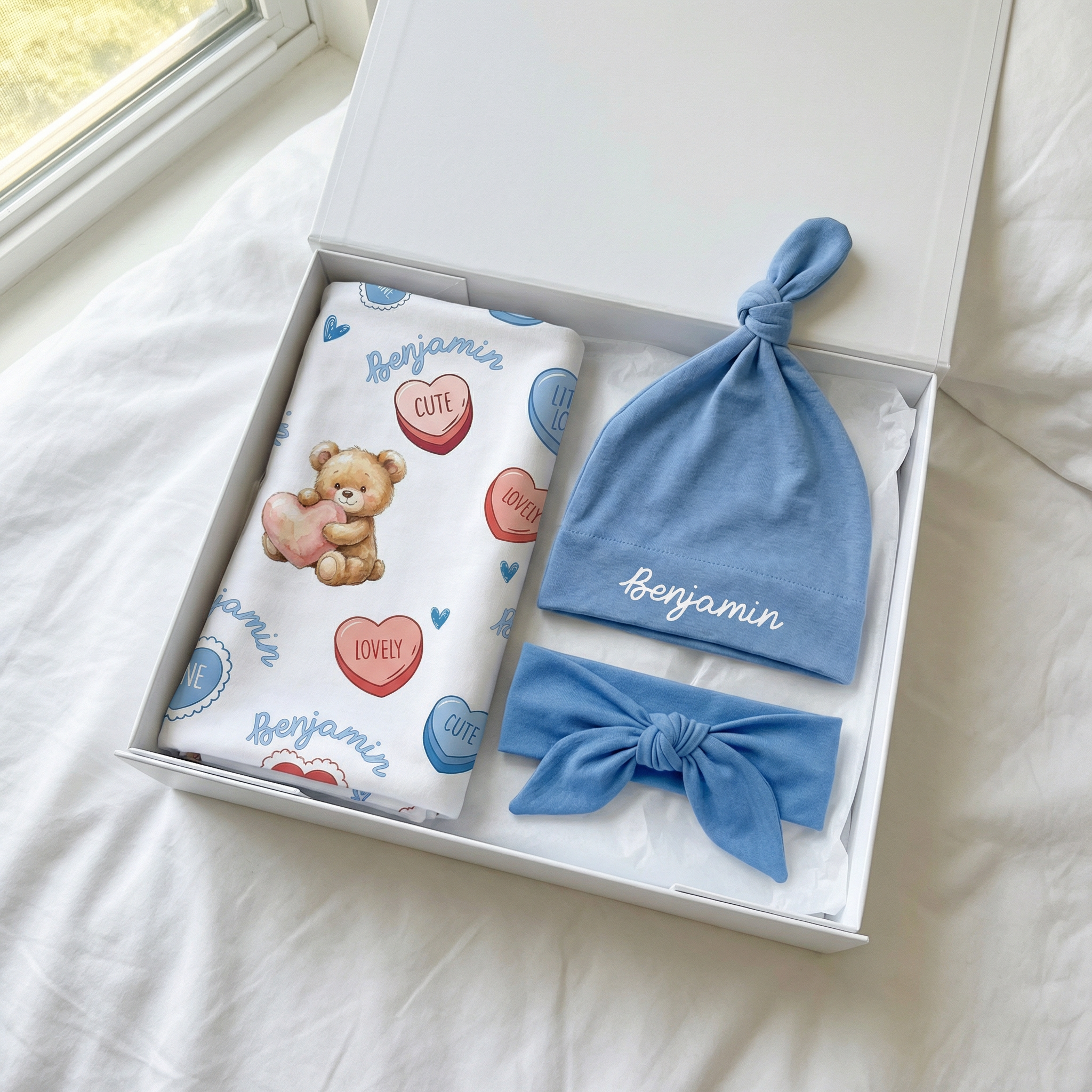 The Ultimate Baby Gift Set in Blue Sweet Heart