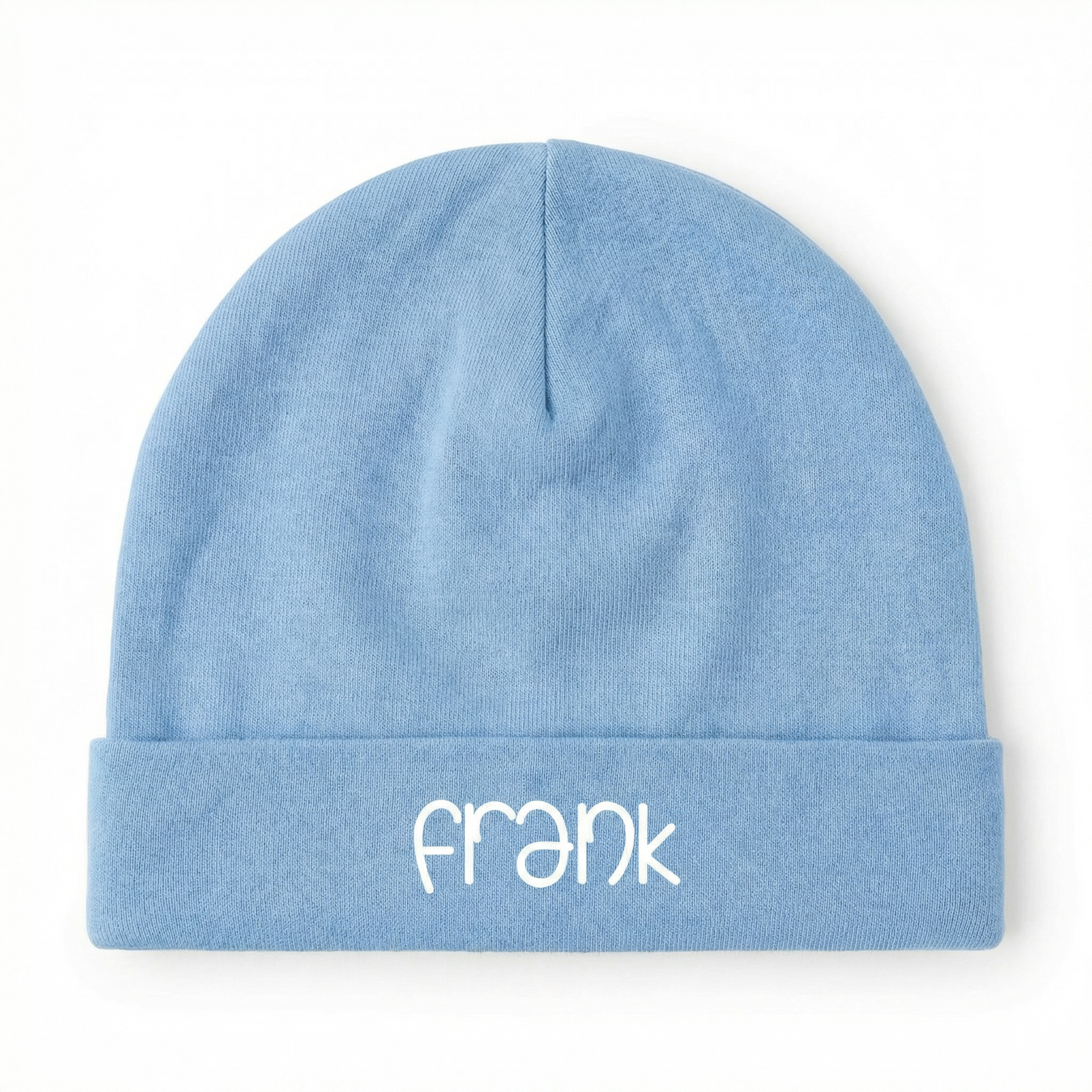 Personalized Beanie in Sky Blue