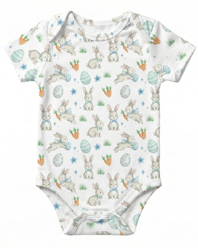 Bodysuit in Blue Easter Eggs