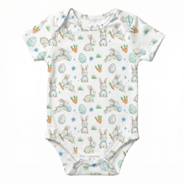 Bodysuit in Blue Easter Eggs