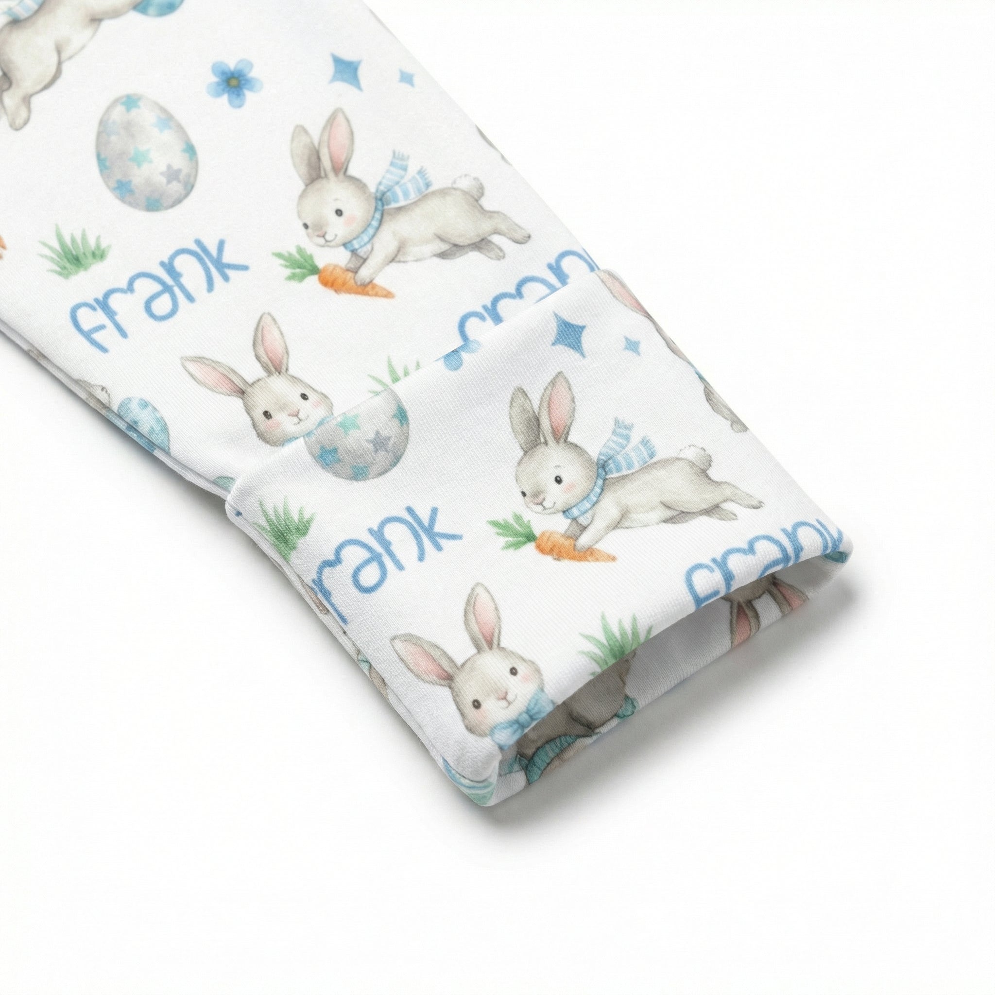 Personalized Sleep Gown in Blue Easter Eggs