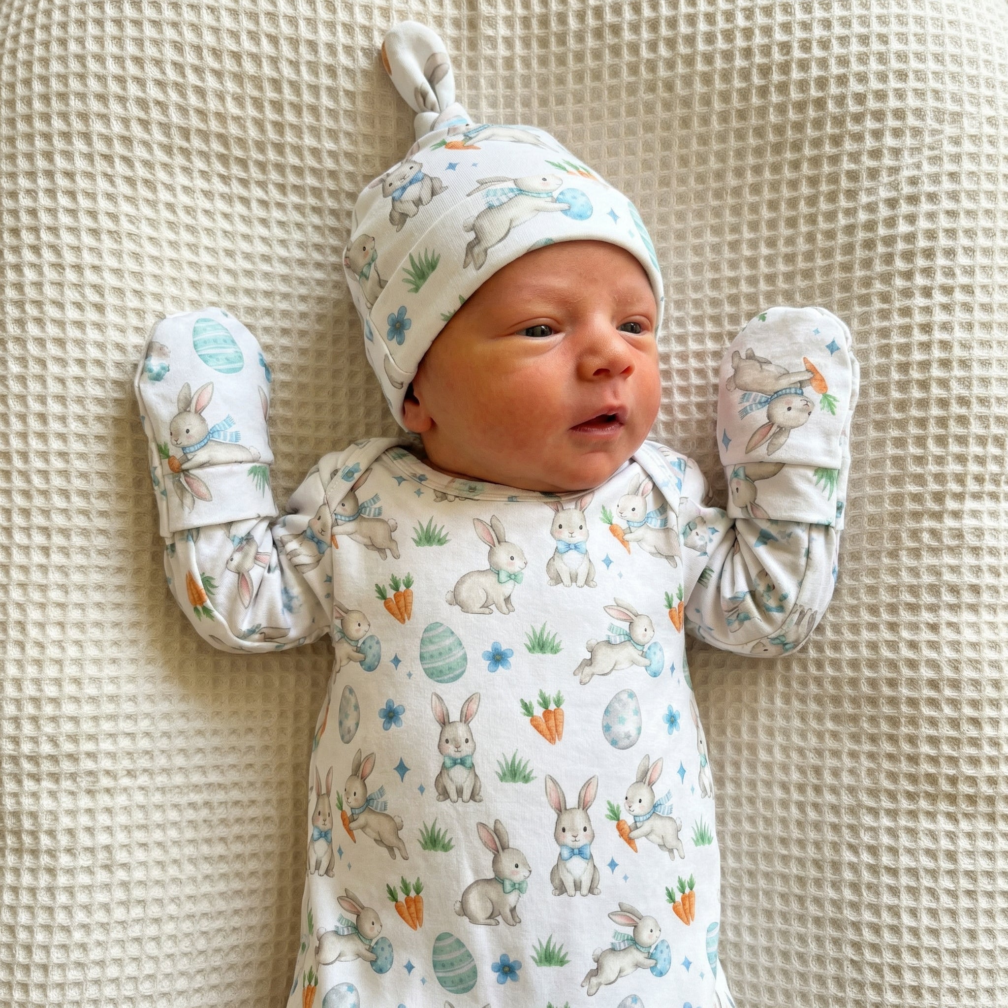 Sleep Gown in Blue Easter Eggs