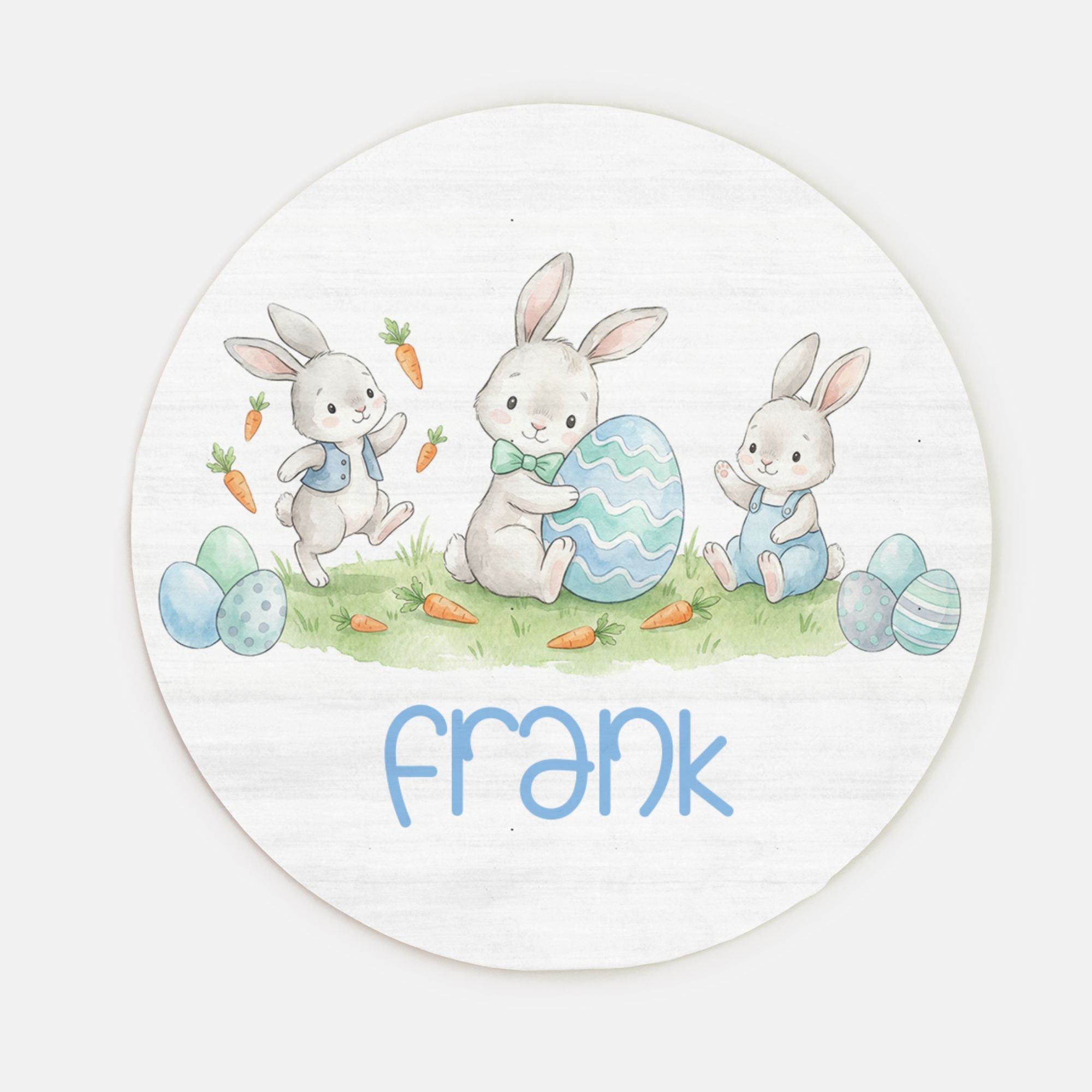 Name Sign in Blue Easter Eggs