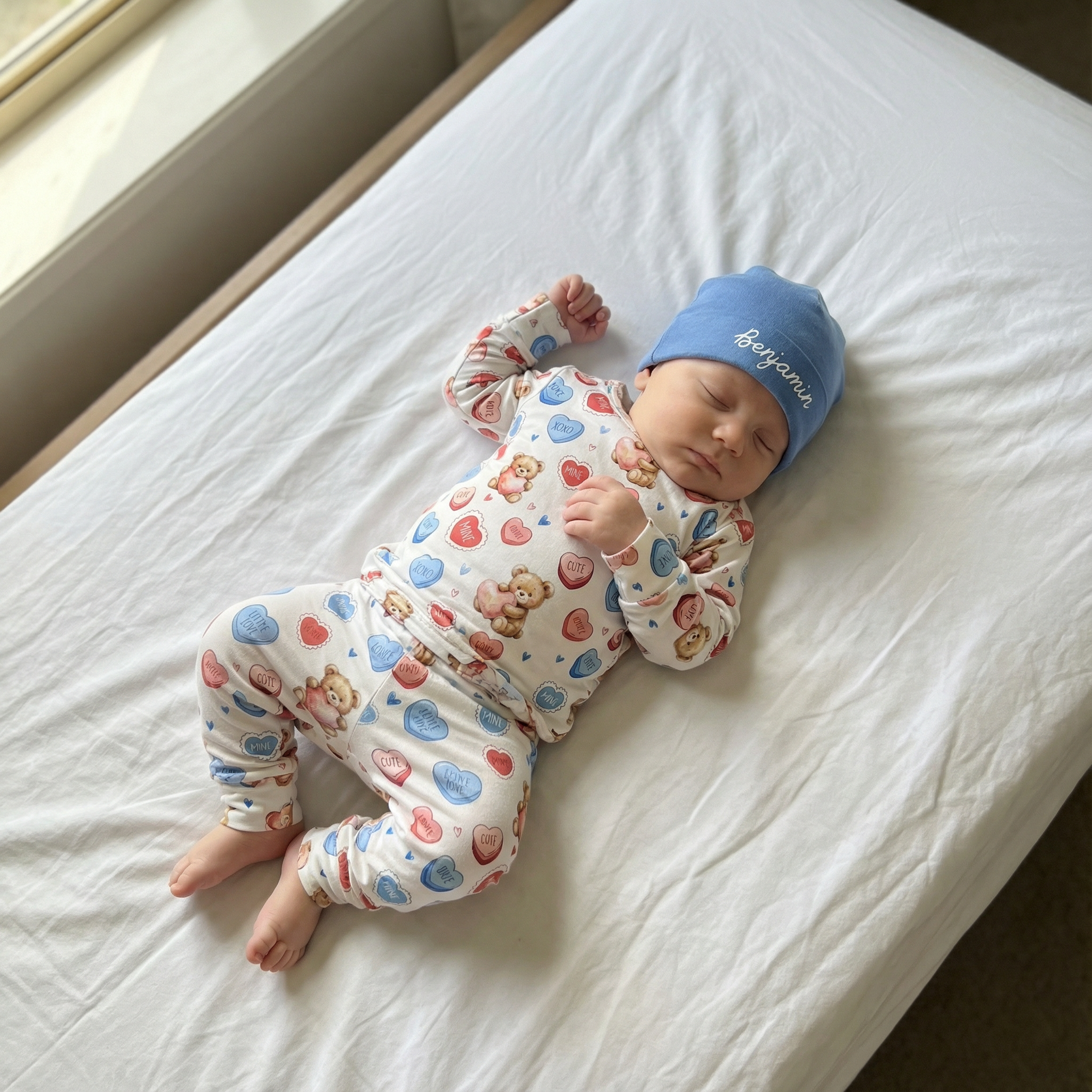 Personalized Beanie in Baby Blue