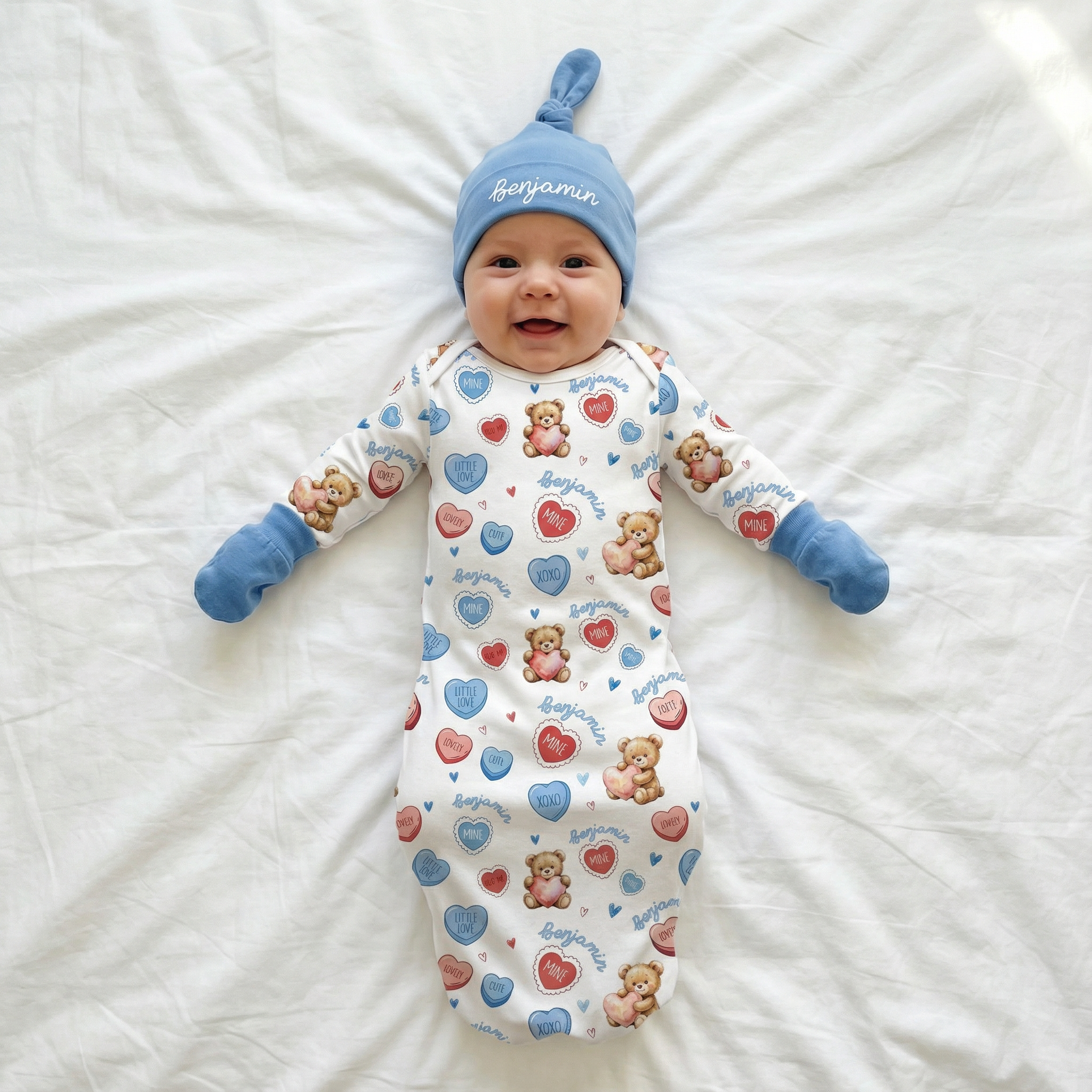 Mittens in Baby Blue