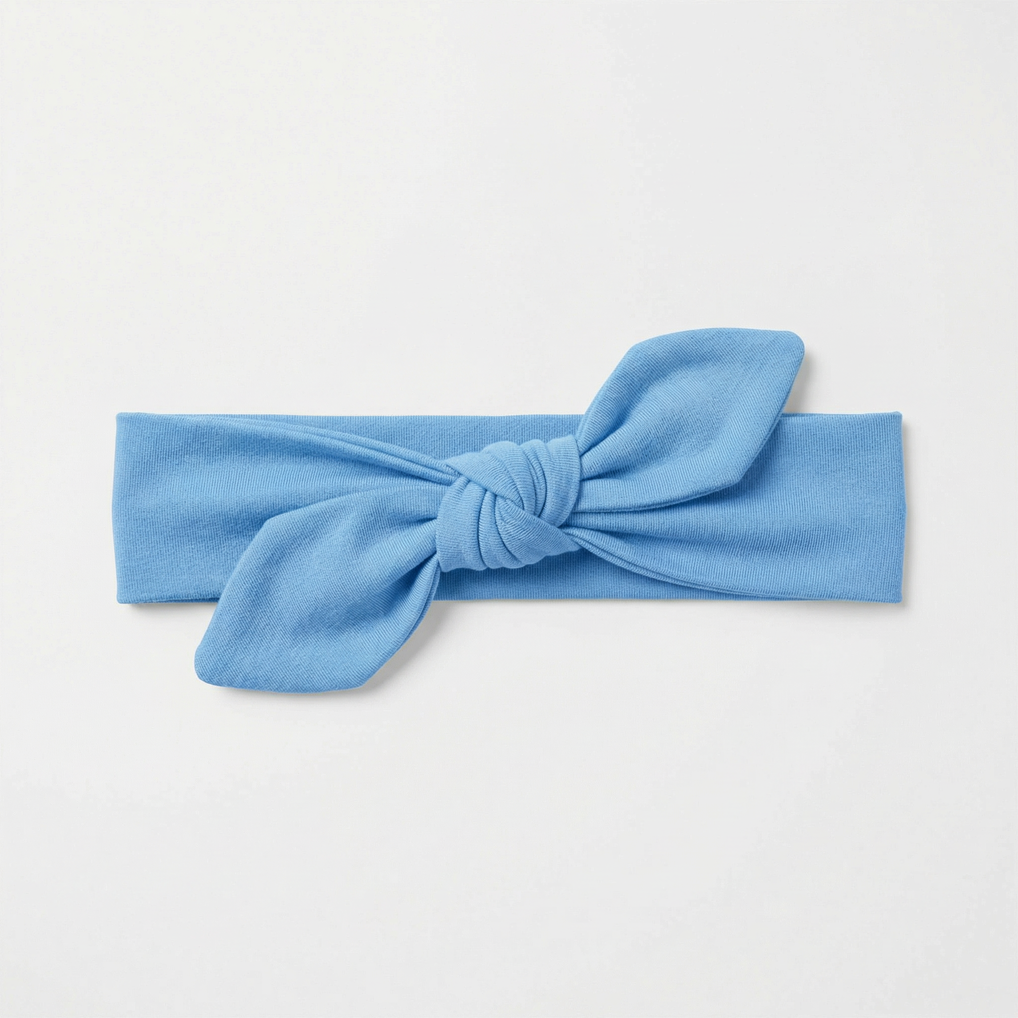 Personalized Knotted Headband in Sky Blue