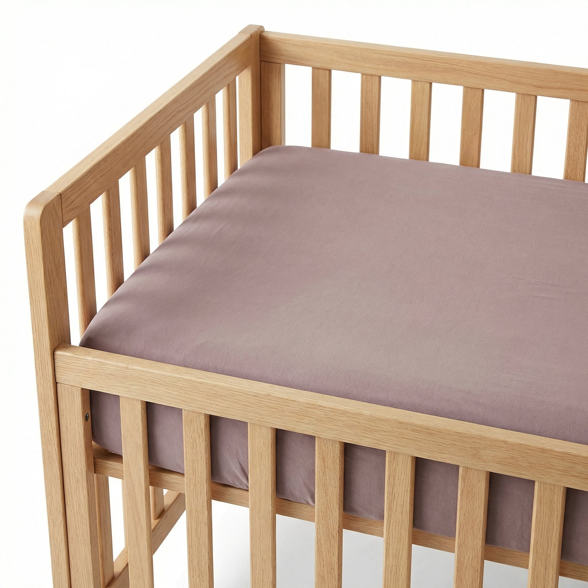 Crib Sheet in Blush Clay