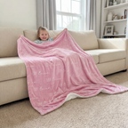 Personalized Blanket Font Duo in Blush