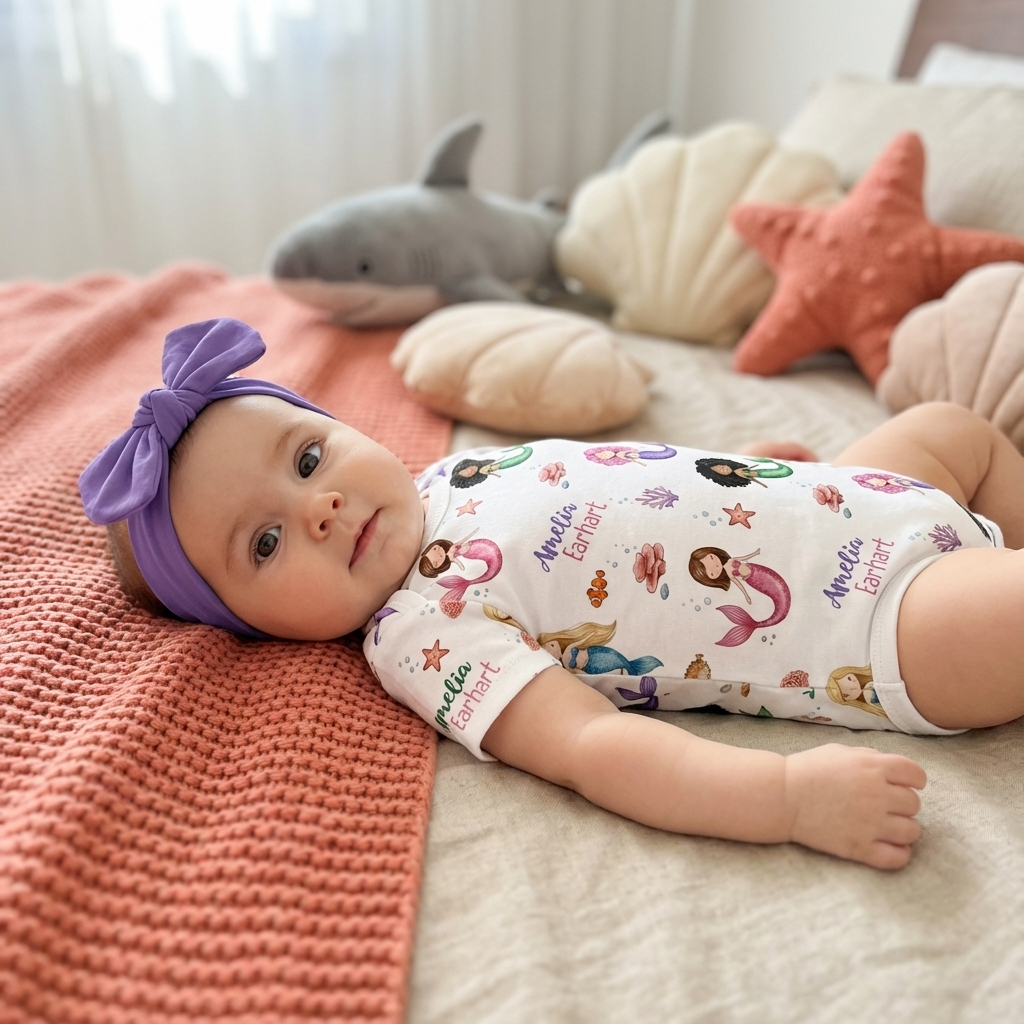 Personalized Bodysuit in Little Mermaid