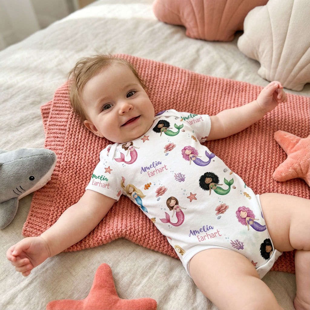 Personalized Bodysuit in Little Mermaid