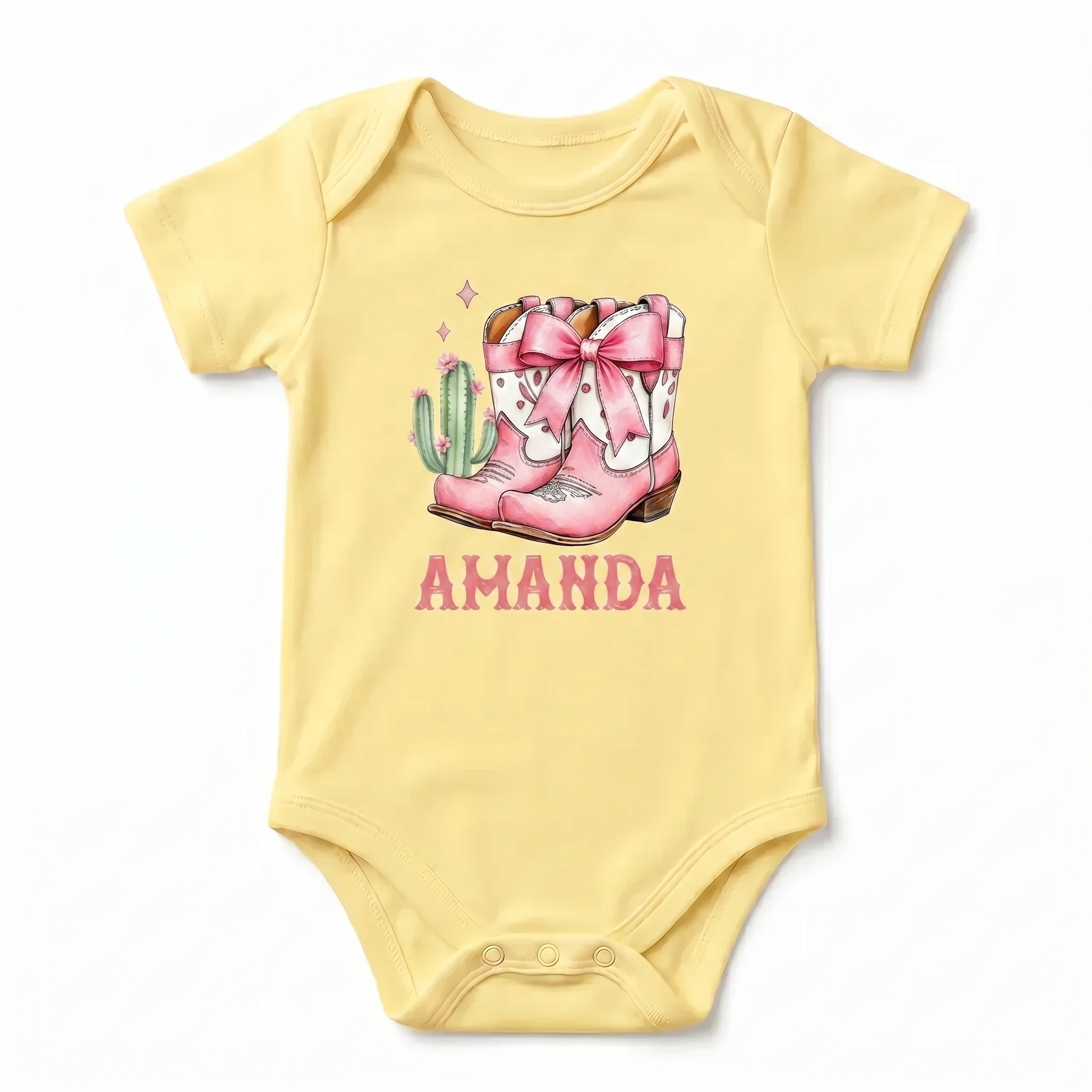 Personalized Graphic Bodysuit in Western Girl
