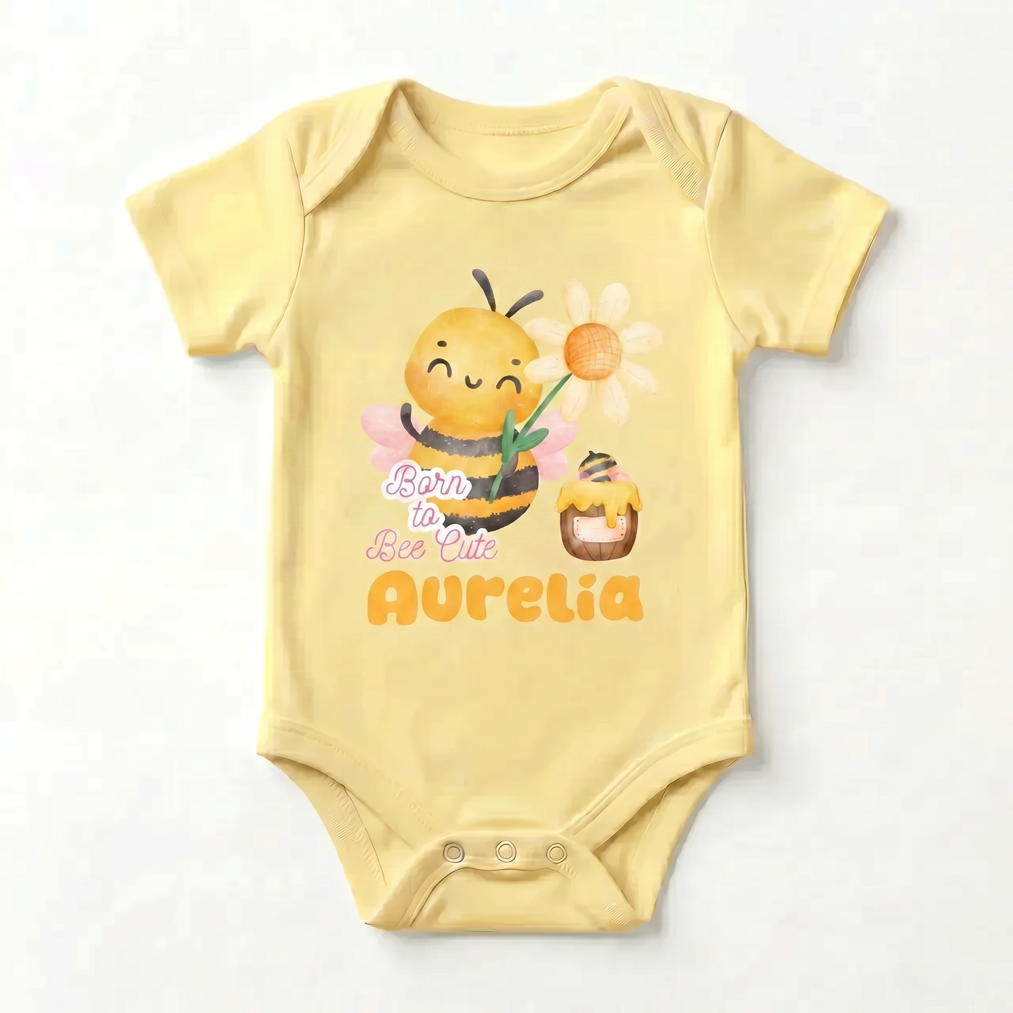Bee Cute Personalized Graphic Bodysuit