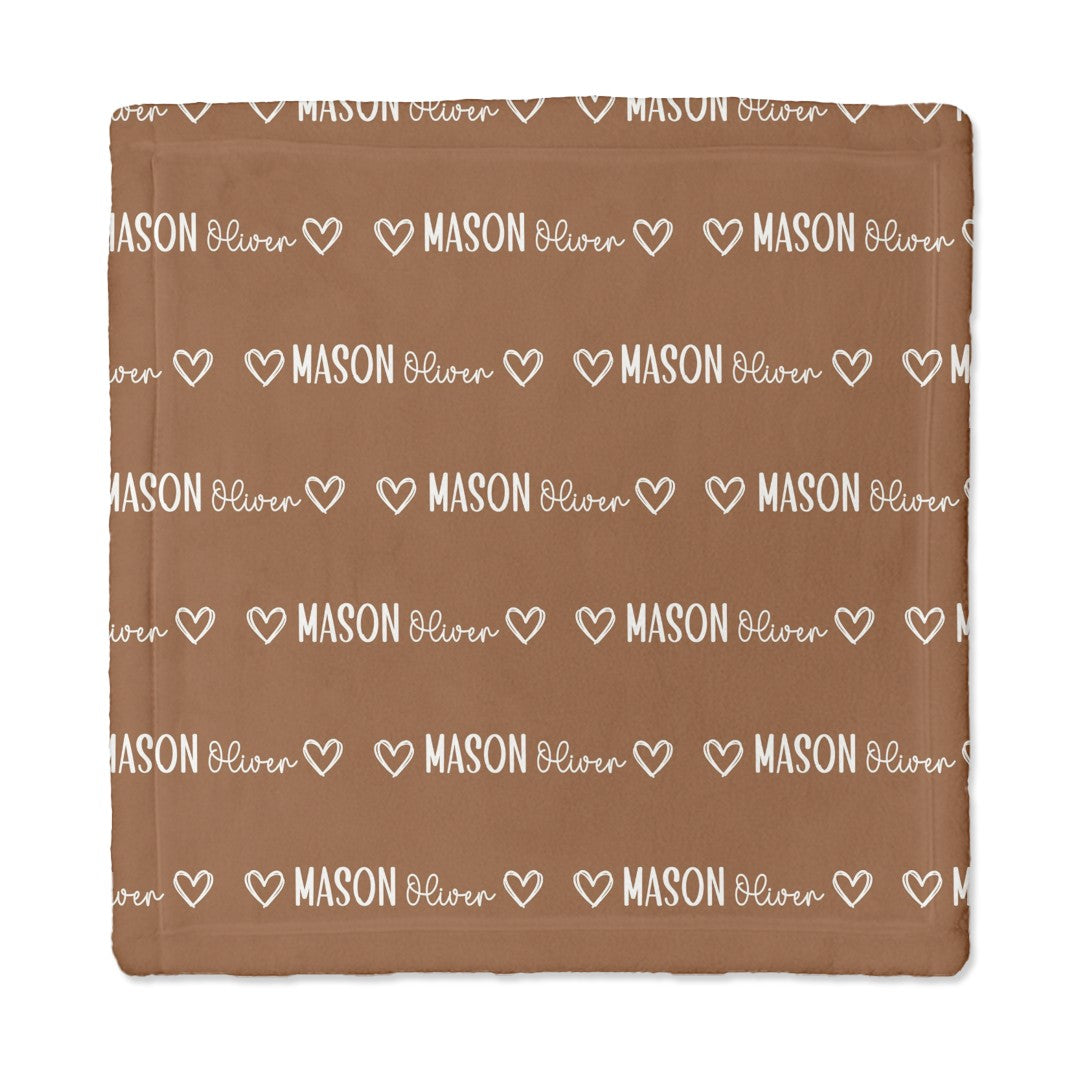 Personalized Lovey Blanket in Mono Name