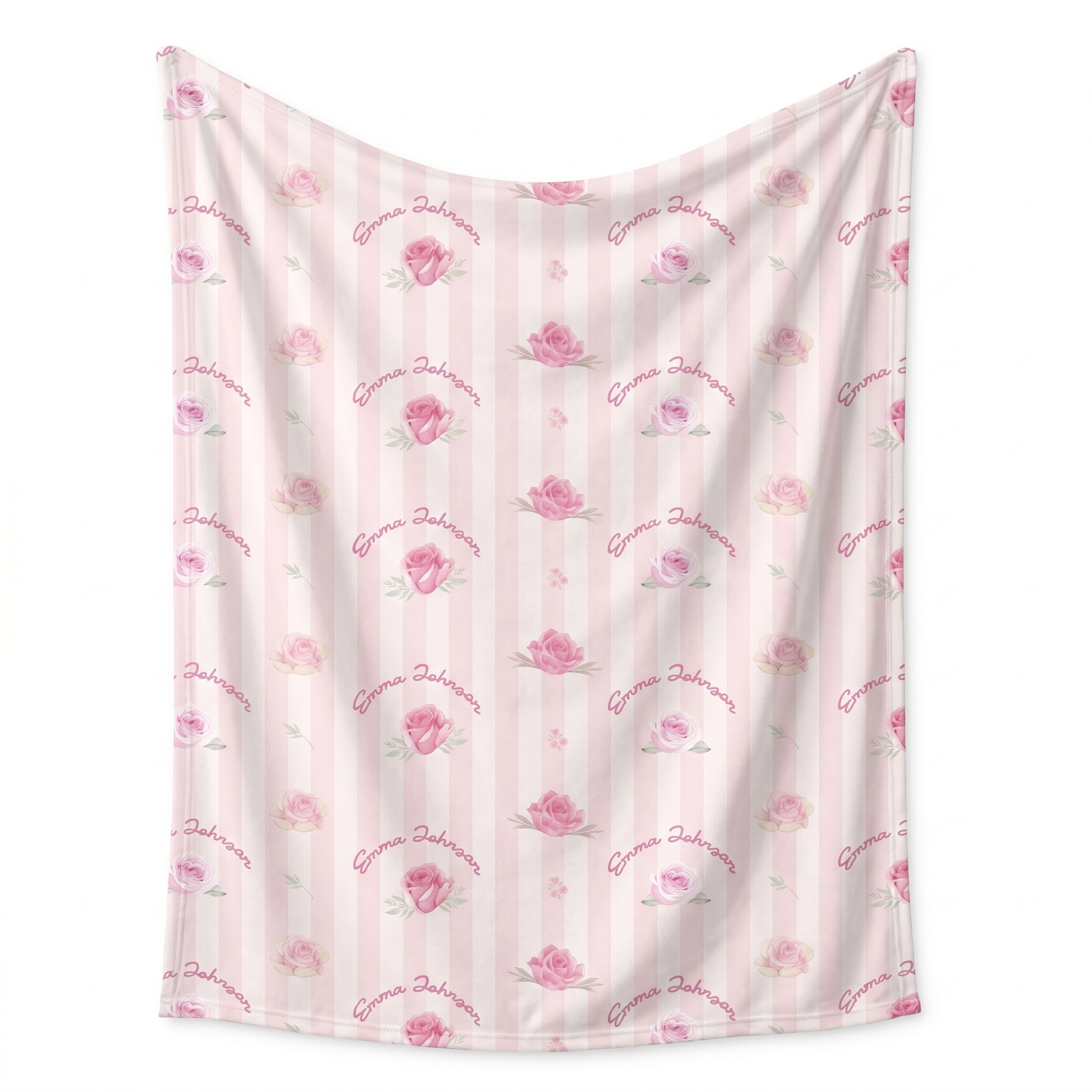 Personalized Swaddle in Rosy