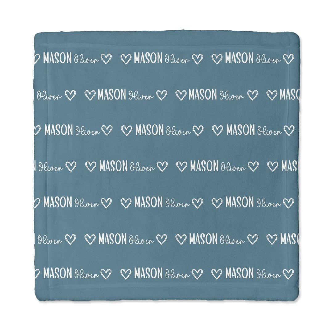 Personalized Lovey Blanket in Mono Name