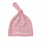 Personalized Knotted Hat Font Duo in Dusty Rose
