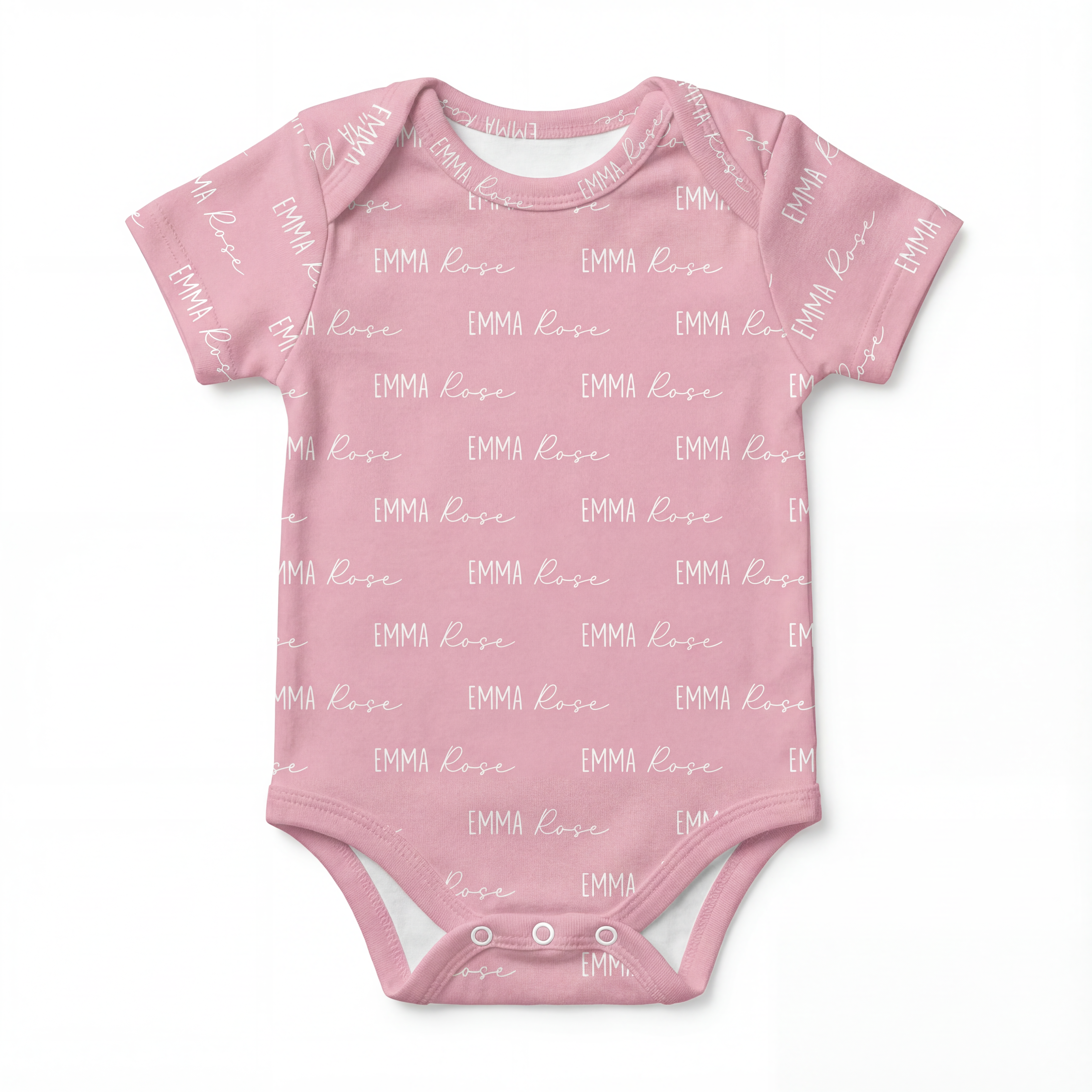 Personalized Bodysuit Font Duo in Dusty Rose