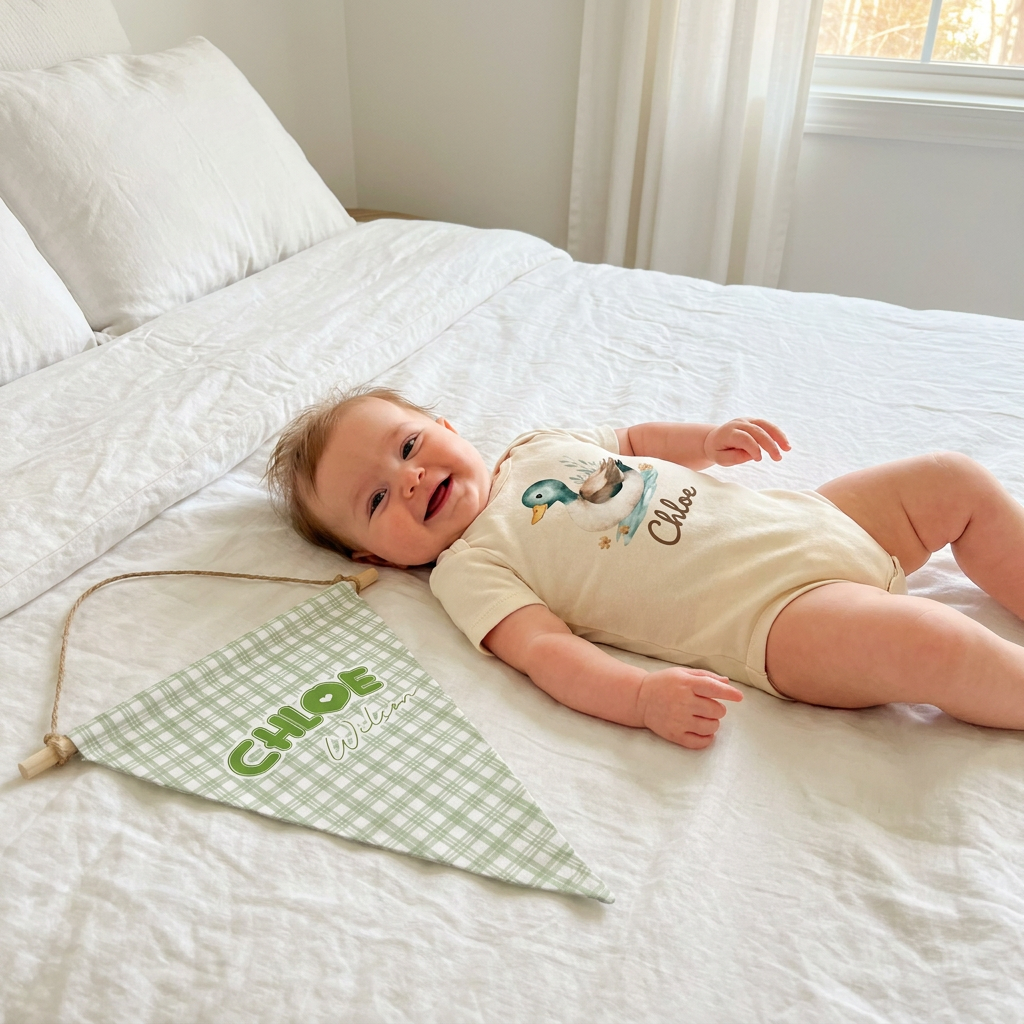 Personalized Graphic Bodysuit in Mallard