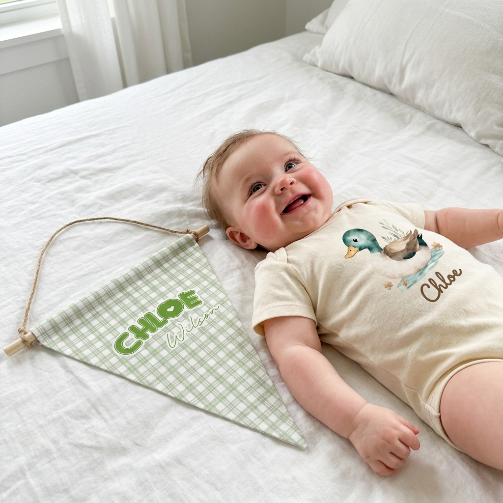 Personalized Graphic Bodysuit in Mallard