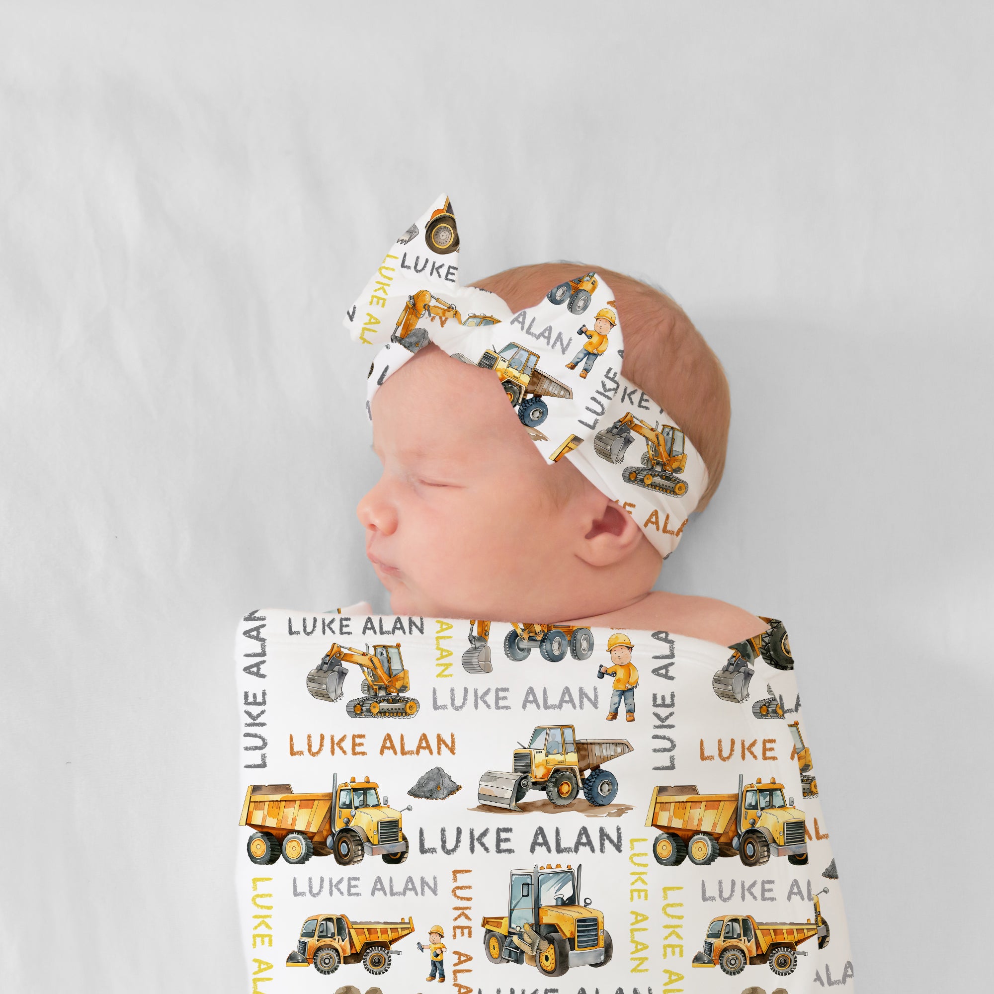 Personalized Bow Headband in Truck