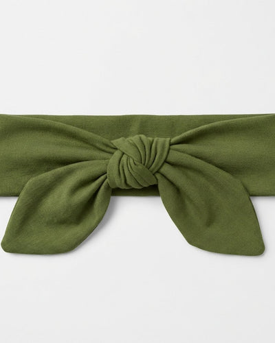 Personalized Knotted Headband in Olive