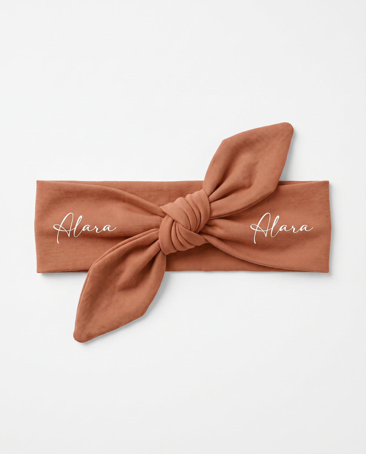 Personalized Knotted Headband in Tan
