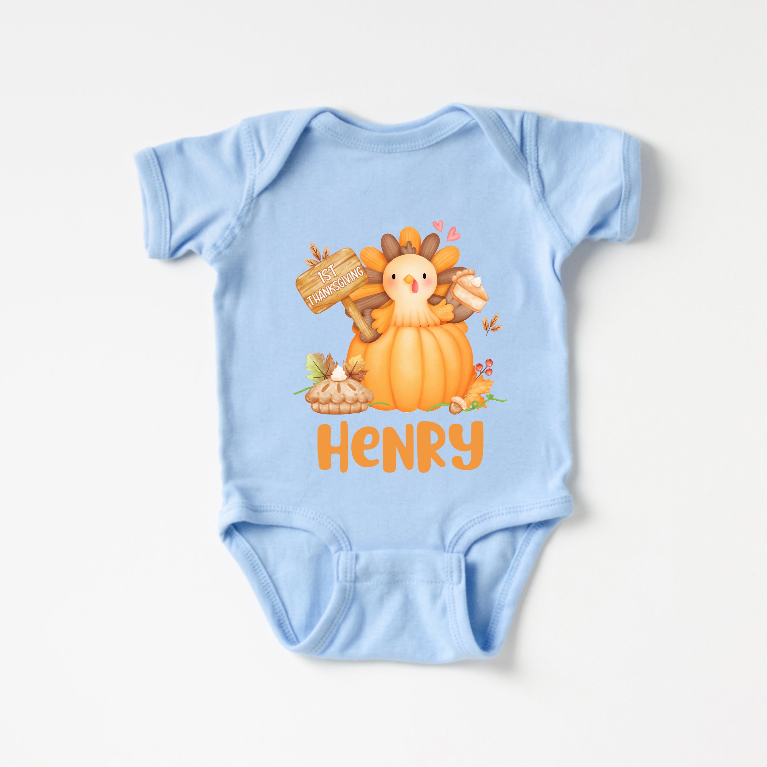 Personalized Bodysuit in Babe's 1st Thanks Giving