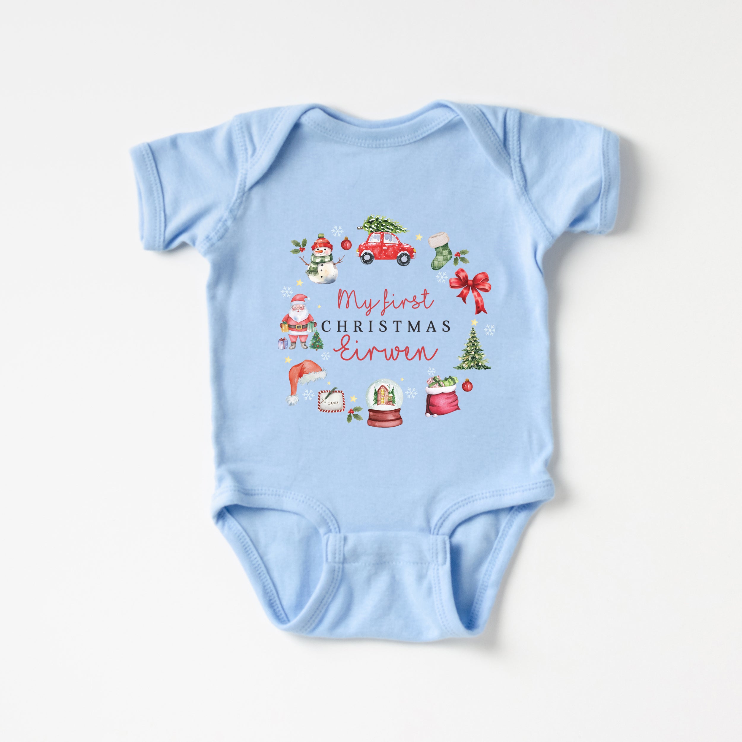 Personalized Graphic Bodysuit in My 1st Christmas