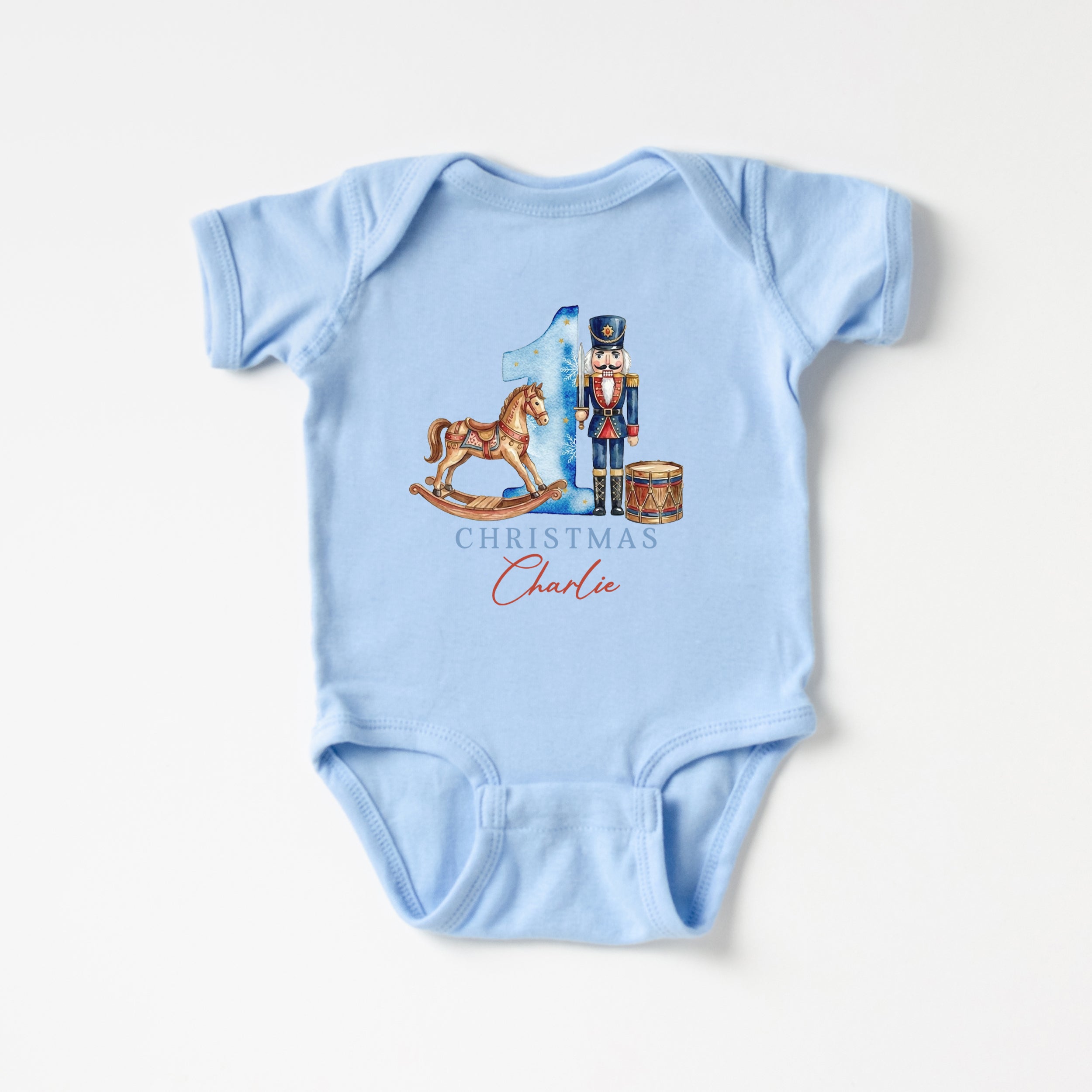 Personalized Bodysuit in 1st Christmas