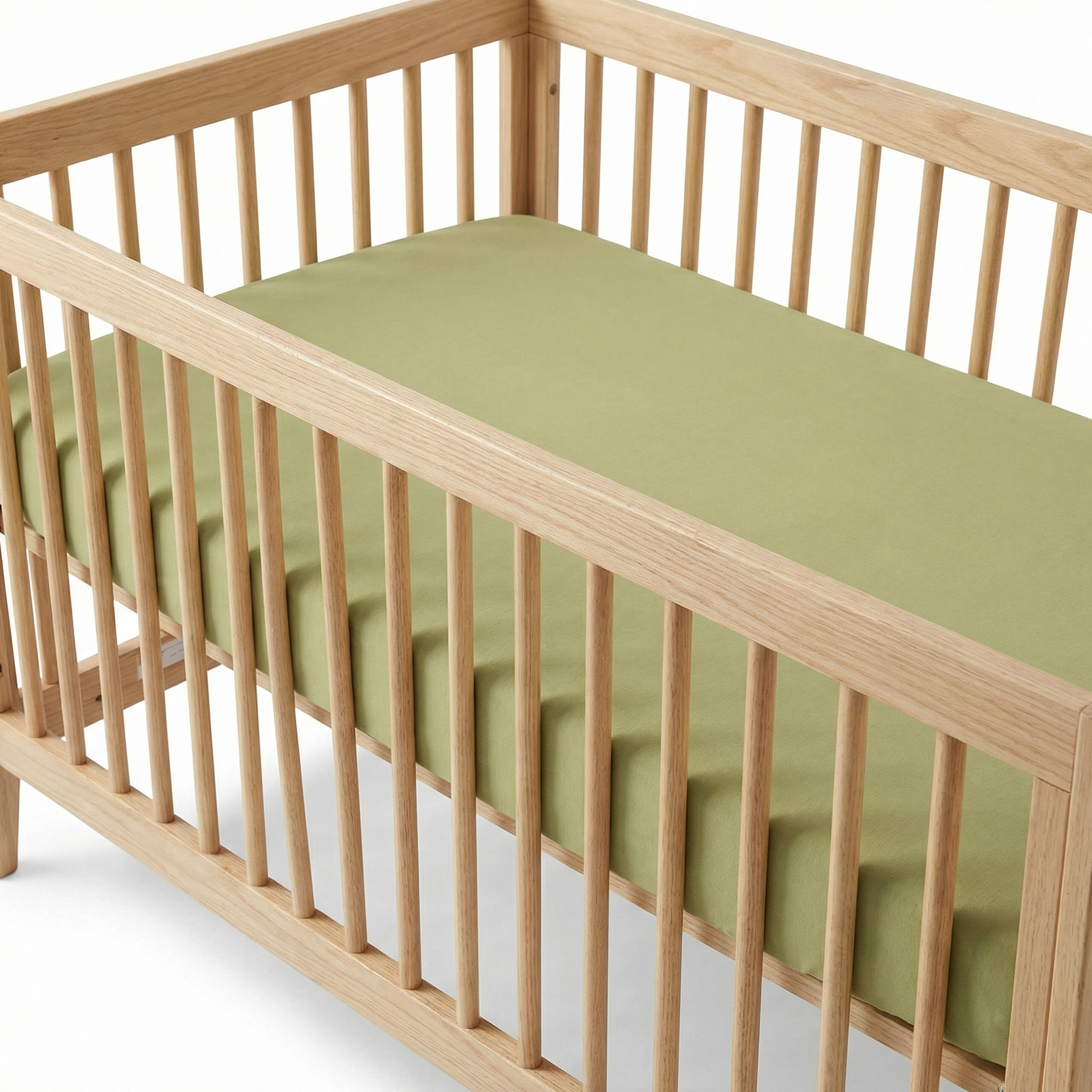 Crib Sheet in Light Olive