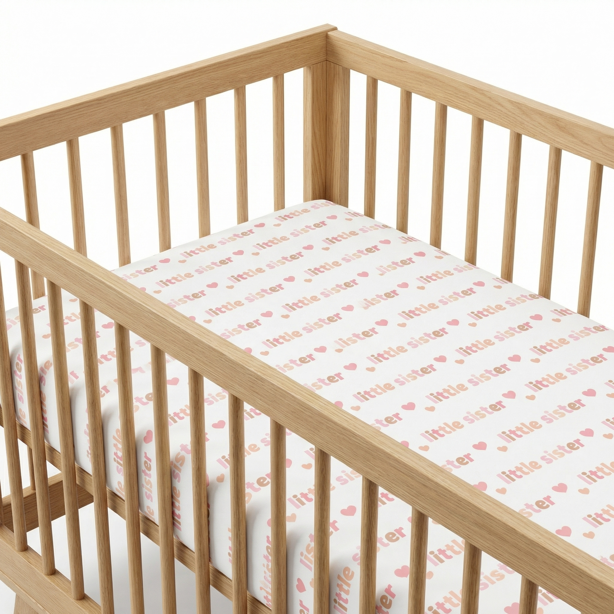 Personalized Crib Sheet in Little Sister