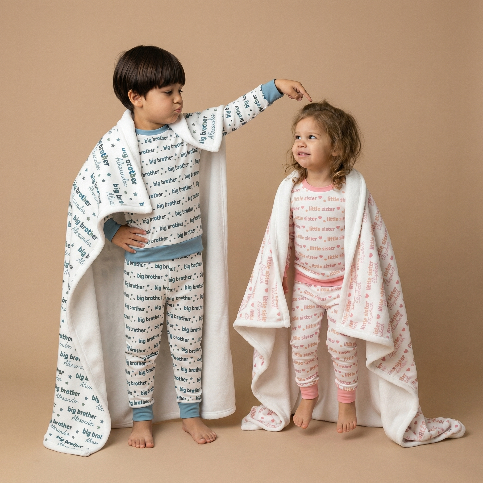 Personalized Blanket in Little Sister