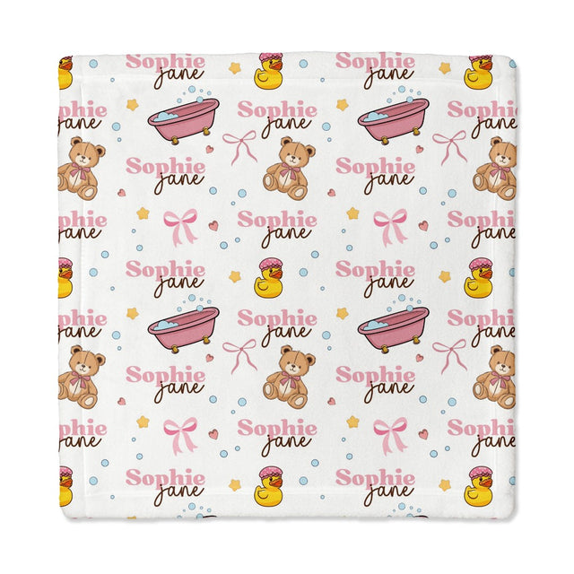 Personalized Mini Lovey in Bathtime Besties