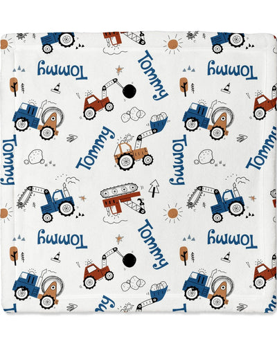 Personalized Mini Lovey in Construction Vehicle