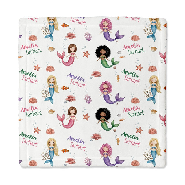 Personalized Mini Lovey in Little Mermaid