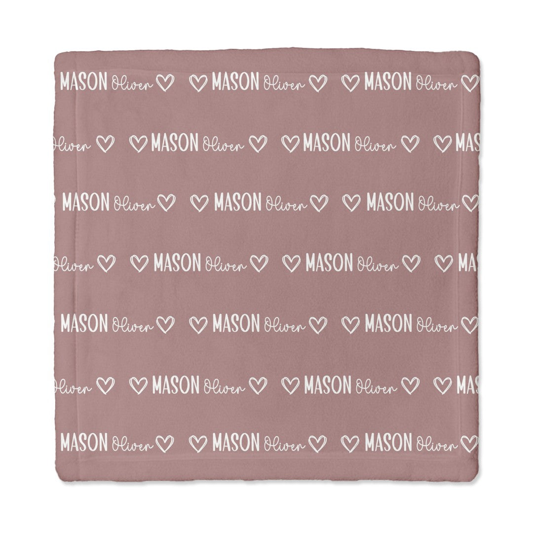 Personalized Lovey Blanket in Mono Name